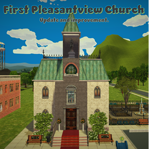 First Pleasantview Church & Cemetary (a remodel of a PleasantSims build)